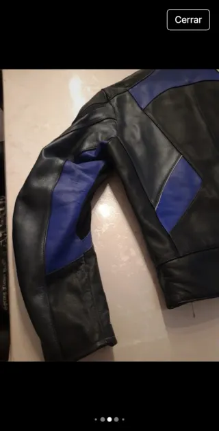 Chaqueta hombre de cuero moto