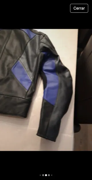 Chaqueta hombre de cuero moto