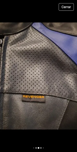 Chaqueta hombre de cuero moto