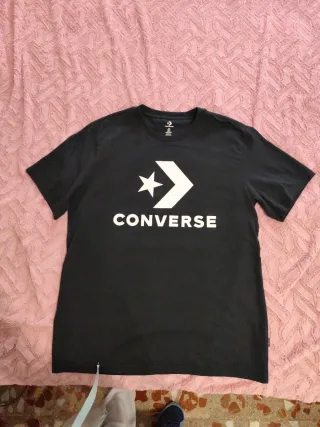 Camiseta Converse Hombre Manga Corta Negra