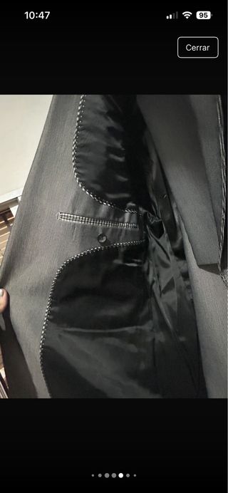 Traje de chaqueta gris hombre