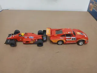 Lote 2 coches Scalextric: Porsche y Ferrari