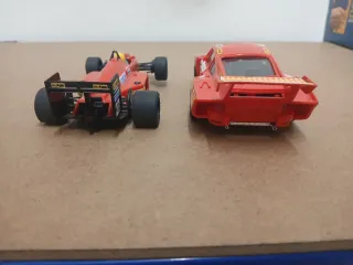 Lote 2 coches Scalextric: Porsche y Ferrari