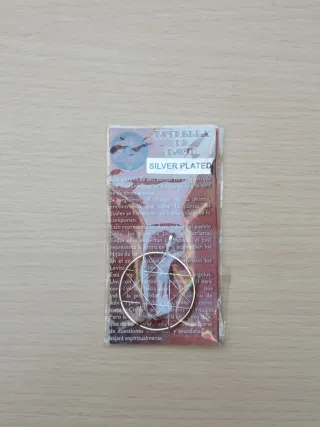 Colgante Estrella de David. Chapado en planta.