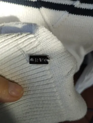 Jersey Roberto Verino azul y Blanco