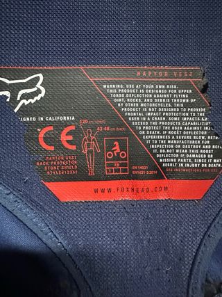 Peto Fox Raptor Motocross Enduro