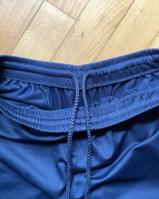 Pantaloni tuta zip in fondo vintage blu navy