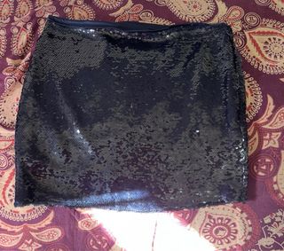 Minifalda Mango lentejuelas