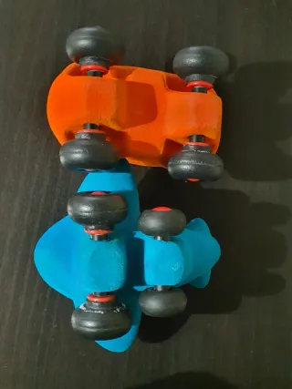 Lote vehículos juguete caucho natural Rubbabu