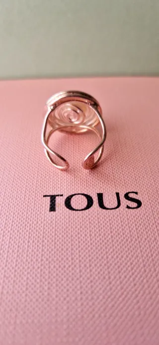 Anillo Tous Perla Plata Ajustable