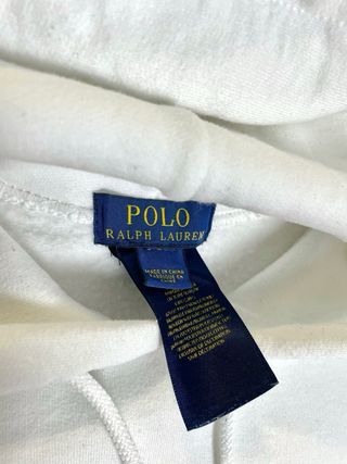 Sudadera Polo Ralph Lauren Blanco Logo Negro M