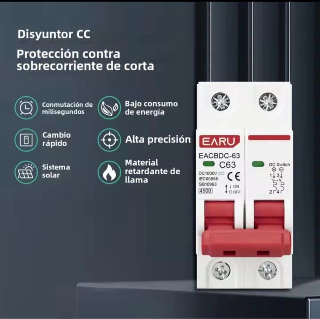 Disyuntor corriente continua de 50A