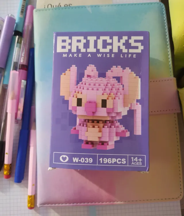 Bloque de Construcción Stich rosa