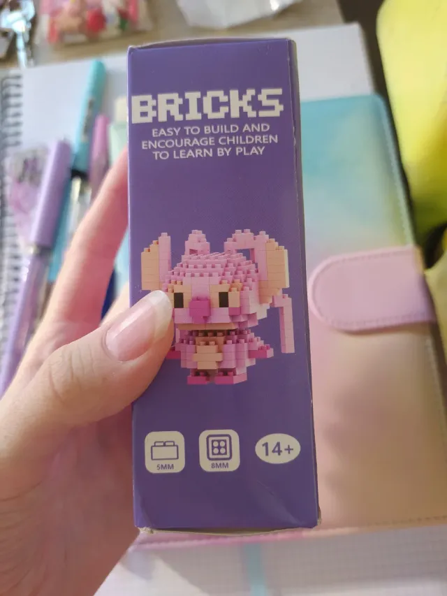 Bloque de Construcción Stich rosa