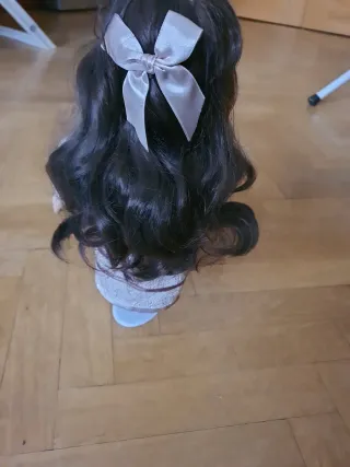 Muñeca cerámica 30cm con soporte