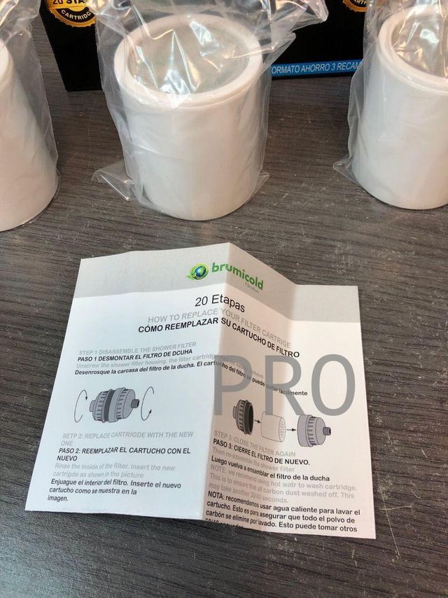Pack ahorro 3 filtro ducha
