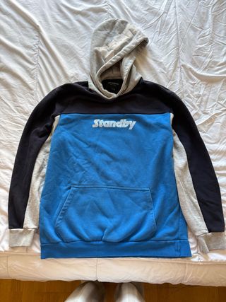 Sudadera Pull&Bear azul y gris