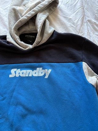 Sudadera Pull&Bear azul y gris