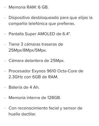 Samsung Galaxy A50 Bianco