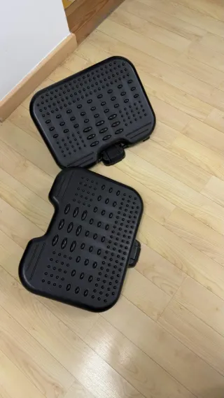 2 Reposapiés Oficina Negro Ajustable