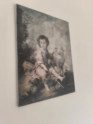 Cuadro antiguo El Buen Pastor