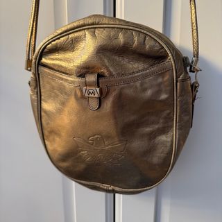 Piccola borsa vintage pelle bronzo