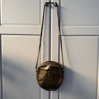 Piccola borsa vintage pelle bronzo