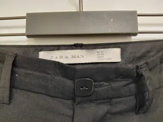 Pantalón Zara Man negro con lista lateral
