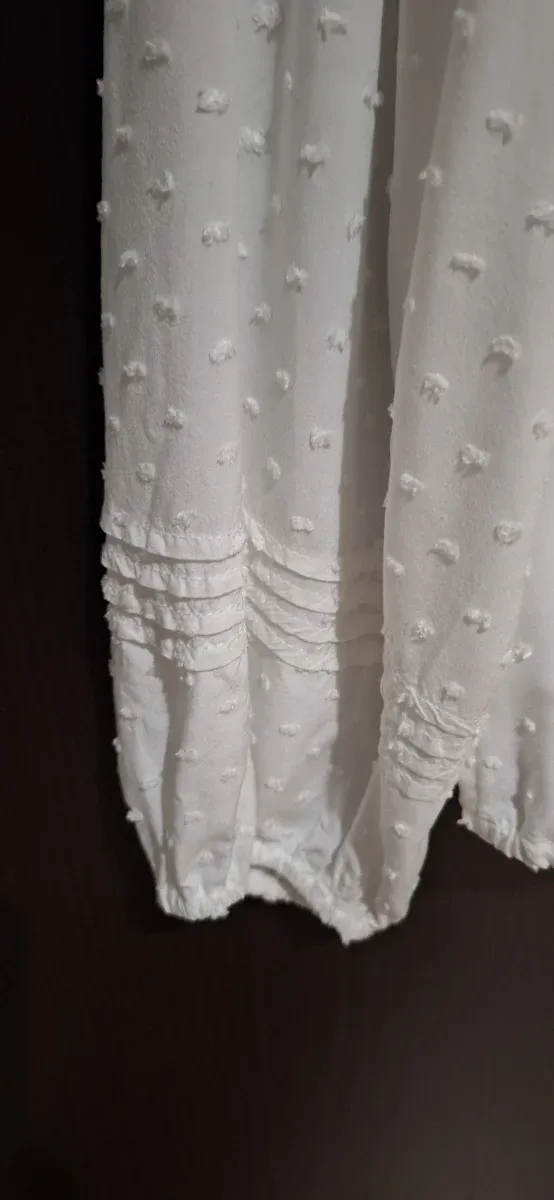 Blusa romántica blanca