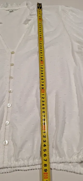 Blusa romántica blanca