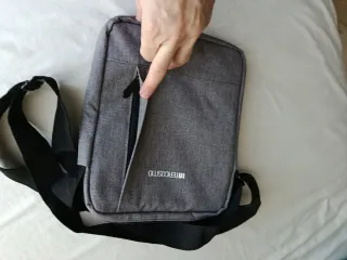 Bolso bandolera gris INTERCOSMO