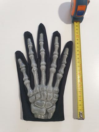 Guantes esqueleto fluorescentes disfraz adulto
