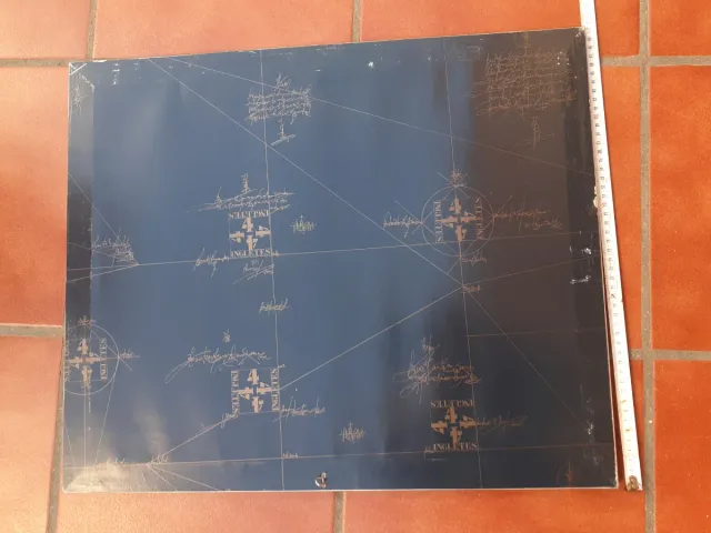 Cuadro Marco Madera Mapa Cádiz