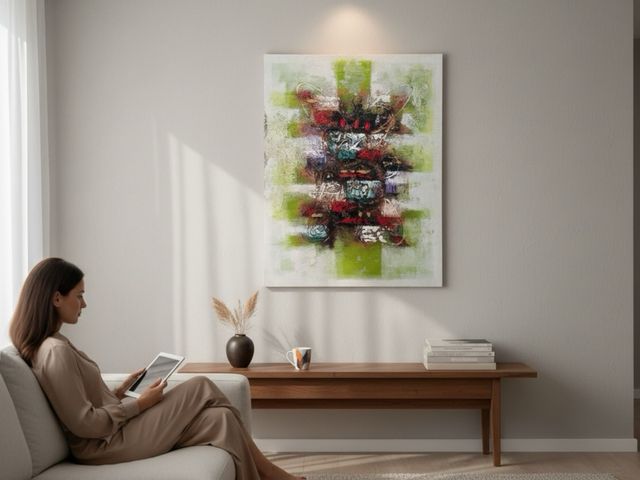 Cuadro “Gerda” – Arte Abstracto Importado de Bali