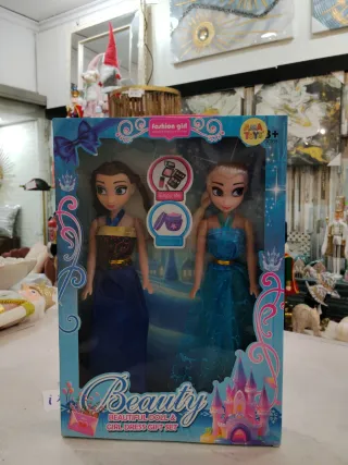 Pack Muñecas Elsa y Ana Fashion Girl Frozen