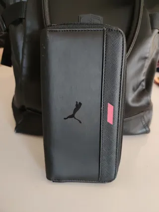 Bolso y monedero Puma negro