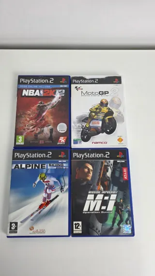 Lote 4 Juegos PS2: NBA 2K12, MotoGP 2, Alpine Skii