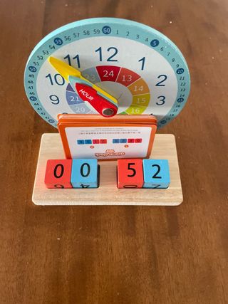 Reloj Montessori Educativo Madera