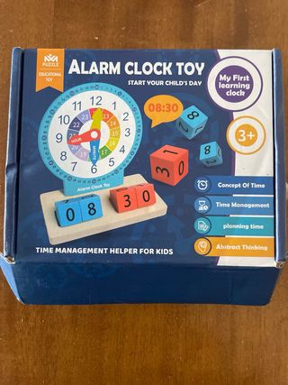 Reloj Montessori Educativo Madera