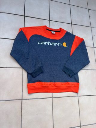 Sudadera Carhartt Gris y Naranja