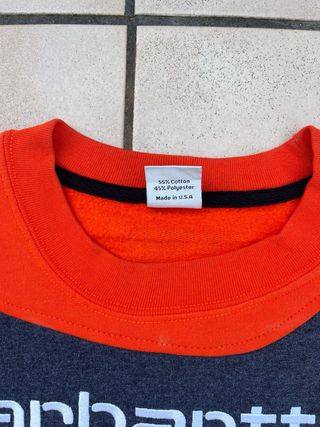 Sudadera Carhartt Gris y Naranja