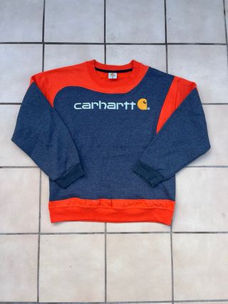 Sudadera Carhartt Gris y Naranja