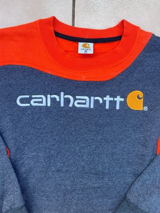Sudadera Carhartt Gris y Naranja