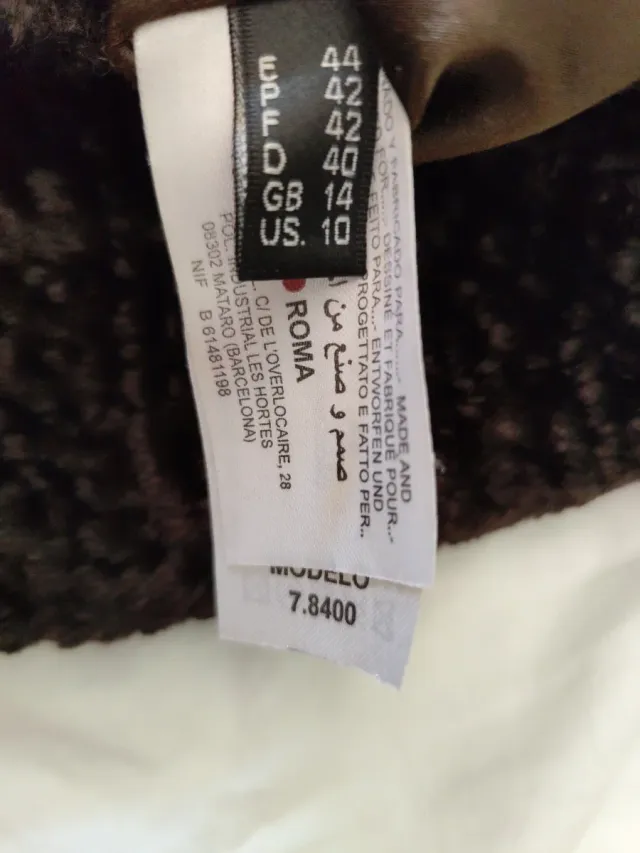 Elegante abrigo pelo sintético Punto Roma