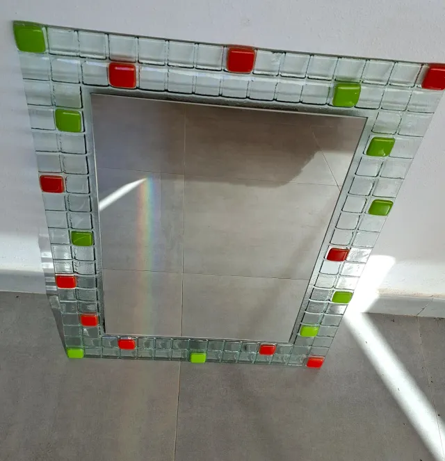 Espejo decorativo cristal mosaico