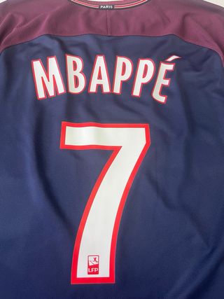 Camiseta original PSG 2017 2018 Mbappé nike #7