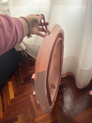 Bañera Bebé Plegable Rosa
