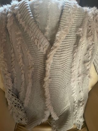 Maglia donna  beige/grigio taglia M