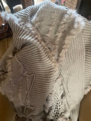 Maglia donna  beige/grigio taglia M