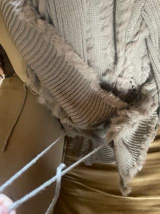 Maglia donna  beige/grigio taglia M